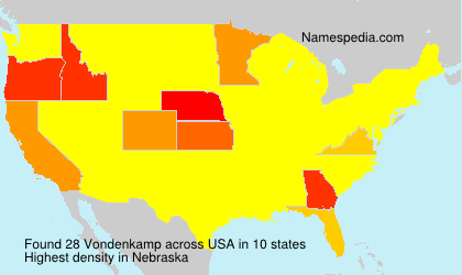 Surname Vondenkamp in USA Surname Vondenkamp in USA