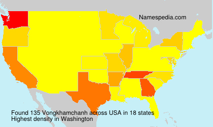 Surname Vongkhamchanh in USA Surname Vongkhamchanh in USA