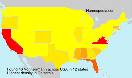 Surname Vonherrmann in USA Surname Vonherrmann in USA