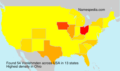 Surname Vonlehmden in USA Surname Vonlehmden in USA