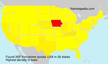 Surname Vonnahme in USA Surname Vonnahme in USA