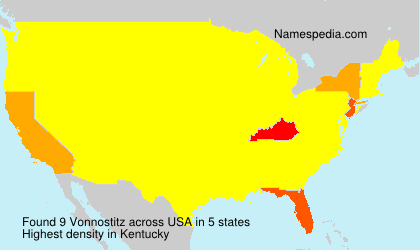 Surname Vonnostitz in USA Surname Vonnostitz in USA