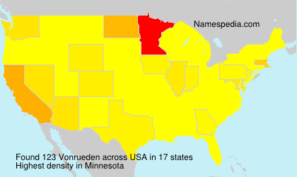 Surname Vonrueden in USA Surname Vonrueden in USA
