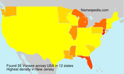 Surname Vonsee in USA Surname Vonsee in USA