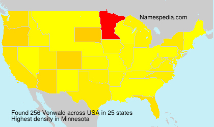 Surname Vonwald in USA Surname Vonwald in USA