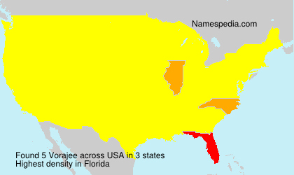 Surname Vorajee in USA Surname Vorajee in USA