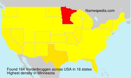 Surname Vorderbruggen in USA Surname Vorderbruggen in USA