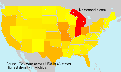 Surname Vore in USA Surname Vore in USA