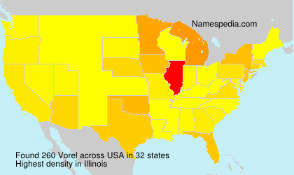 Surname Vorel in USA Surname Vorel in USA