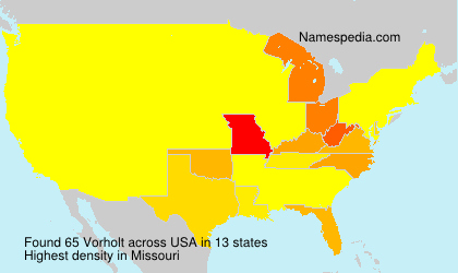 Surname Vorholt in USA Surname Vorholt in USA