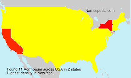 Surname Vormbaum in USA Surname Vormbaum in USA