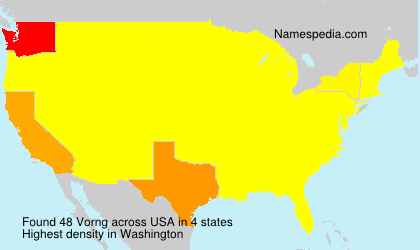 Surname Vorng in USA Surname Vorng in USA