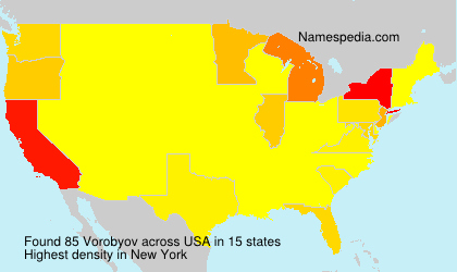 Surname Vorobyov in USA Surname Vorobyov in USA