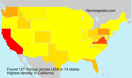 Surname Vorous in USA Surname Vorous in USA