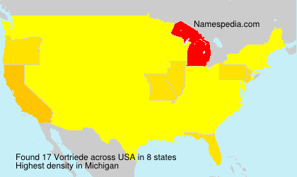Surname Vortriede in USA Surname Vortriede in USA