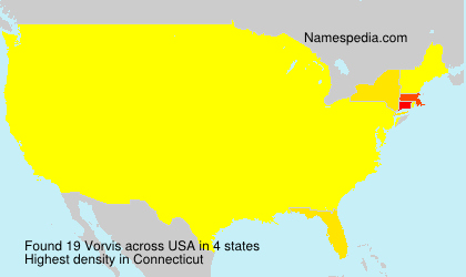 Surname Vorvis in USA Surname Vorvis in USA