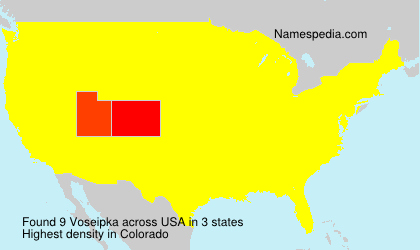 Surname Voseipka in USA Surname Voseipka in USA
