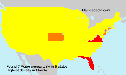 Surname Voser in USA Surname Voser in USA