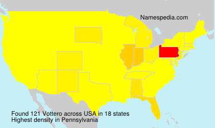 Surname Vottero in USA Surname Vottero in USA