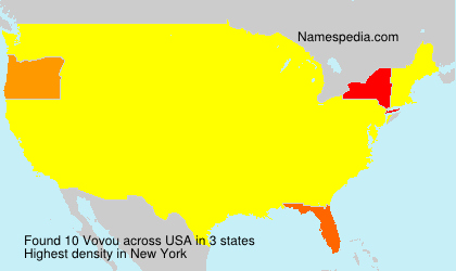 Surname Vovou in USA Surname Vovou in USA