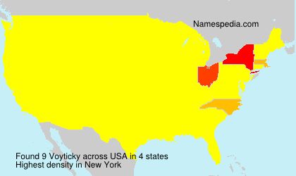 Surname Voyticky in USA Surname Voyticky in USA