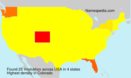 Surname Voytukhov in USA Surname Voytukhov in USA