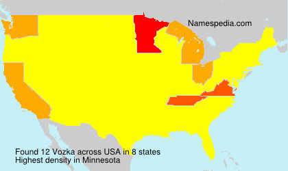 Surname Vozka in USA Surname Vozka in USA