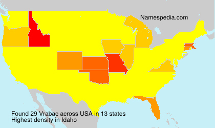 Surname Vrabac in USA Surname Vrabac in USA