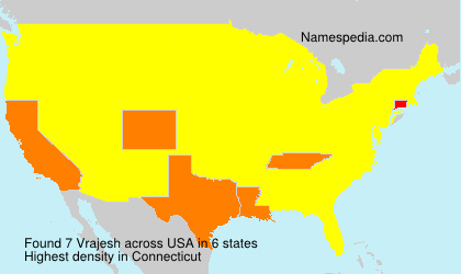 Surname Vrajesh in USA Surname Vrajesh in USA