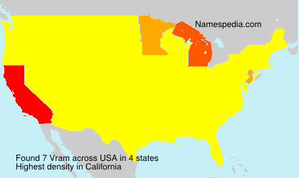 Surname Vram in USA Surname Vram in USA