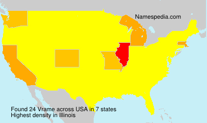 Surname Vrame in USA Surname Vrame in USA