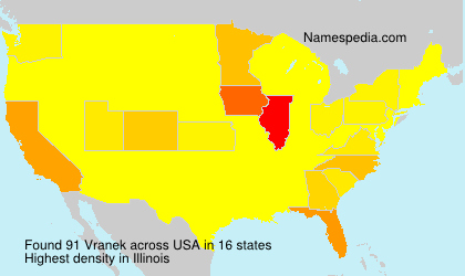 Surname Vranek in USA Surname Vranek in USA