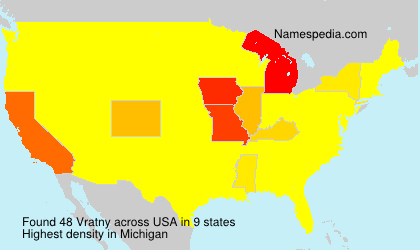 Surname Vratny in USA Surname Vratny in USA