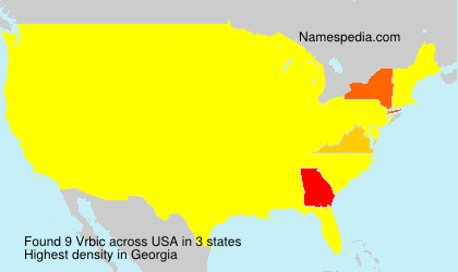Surname Vrbic in USA Surname Vrbic in USA