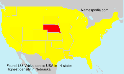 Surname Vrbka in USA