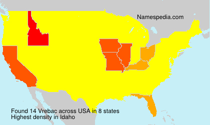 Surname Vrebac in USA Surname Vrebac in USA