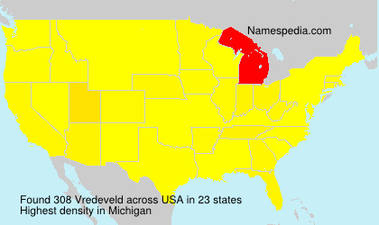 Surname Vredeveld in USA Surname Vredeveld in USA