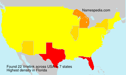 Surname Vrielink in USA Surname Vrielink in USA
