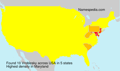 Surname Vroblesky in USA Surname Vroblesky in USA
