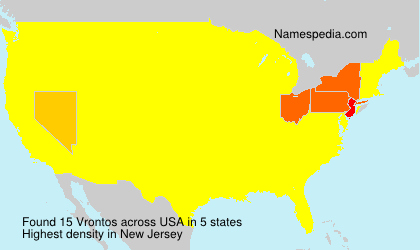 Surname Vrontos in USA Surname Vrontos in USA