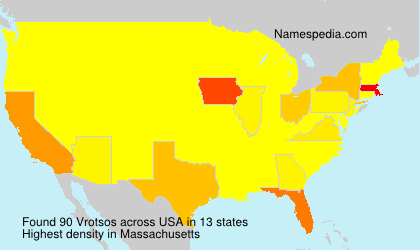 Surname Vrotsos in USA Surname Vrotsos in USA
