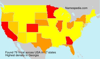 Surname Vrzal in USA Surname Vrzal in USA