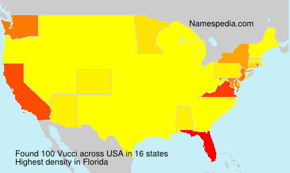 Surname Vucci in USA