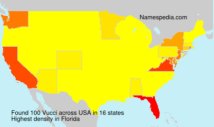 Surname Vucci in USA Surname Vucci in USA