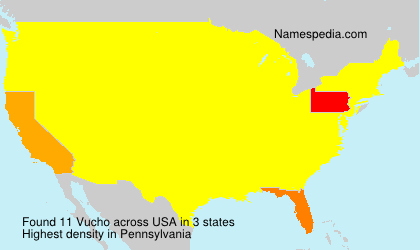 Surname Vucho in USA Surname Vucho in USA