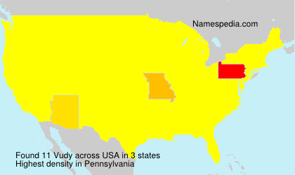 Surname Vudy in USA Surname Vudy in USA