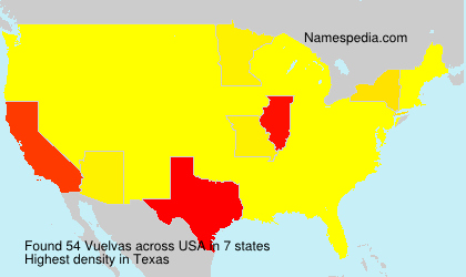 Surname Vuelvas in USA Surname Vuelvas in USA