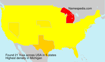Surname Vuia in USA Surname Vuia in USA