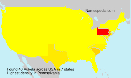 Surname Vukela in USA Surname Vukela in USA