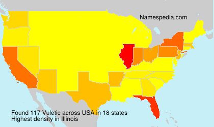 Surname Vuletic in USA Surname Vuletic in USA